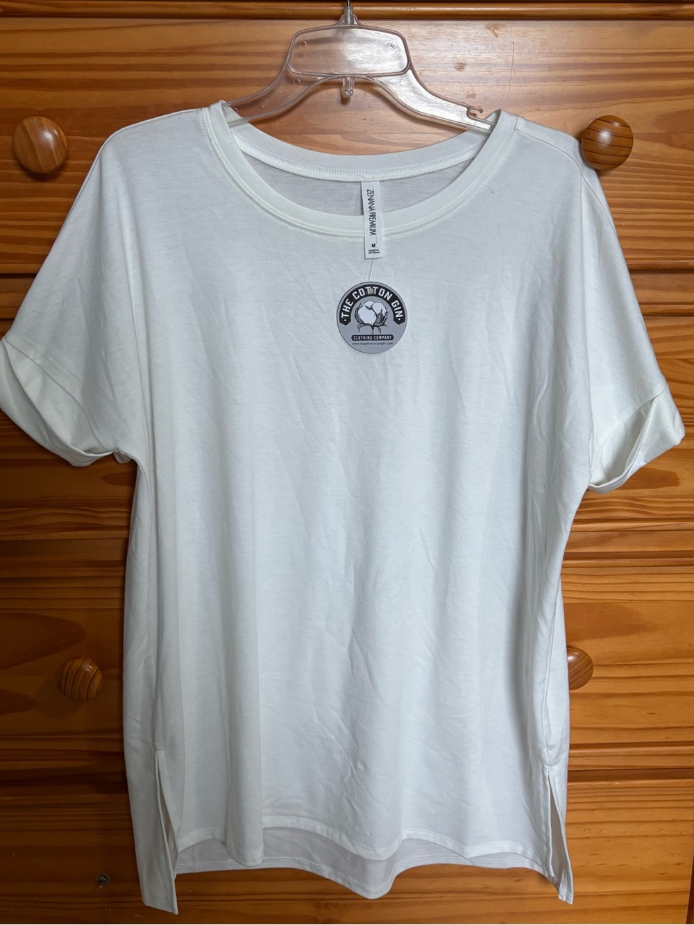 Women’s White Crew Neck Short Sleeve Tee